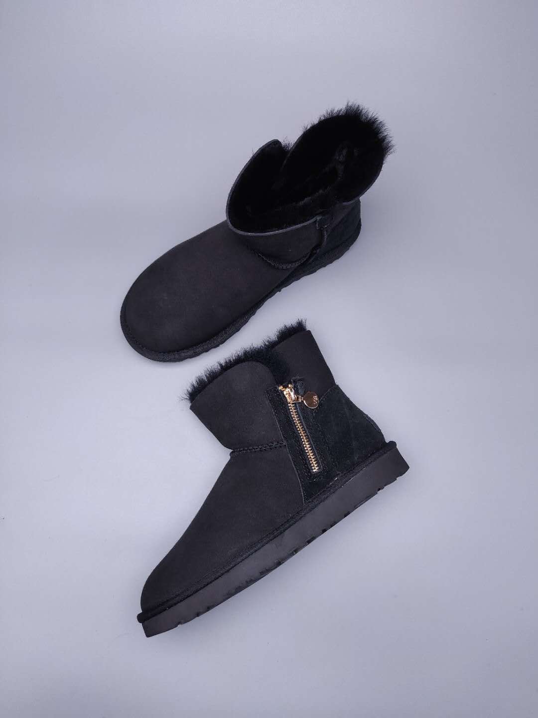 Black Side-Zip Ankle Boots – Style 2481