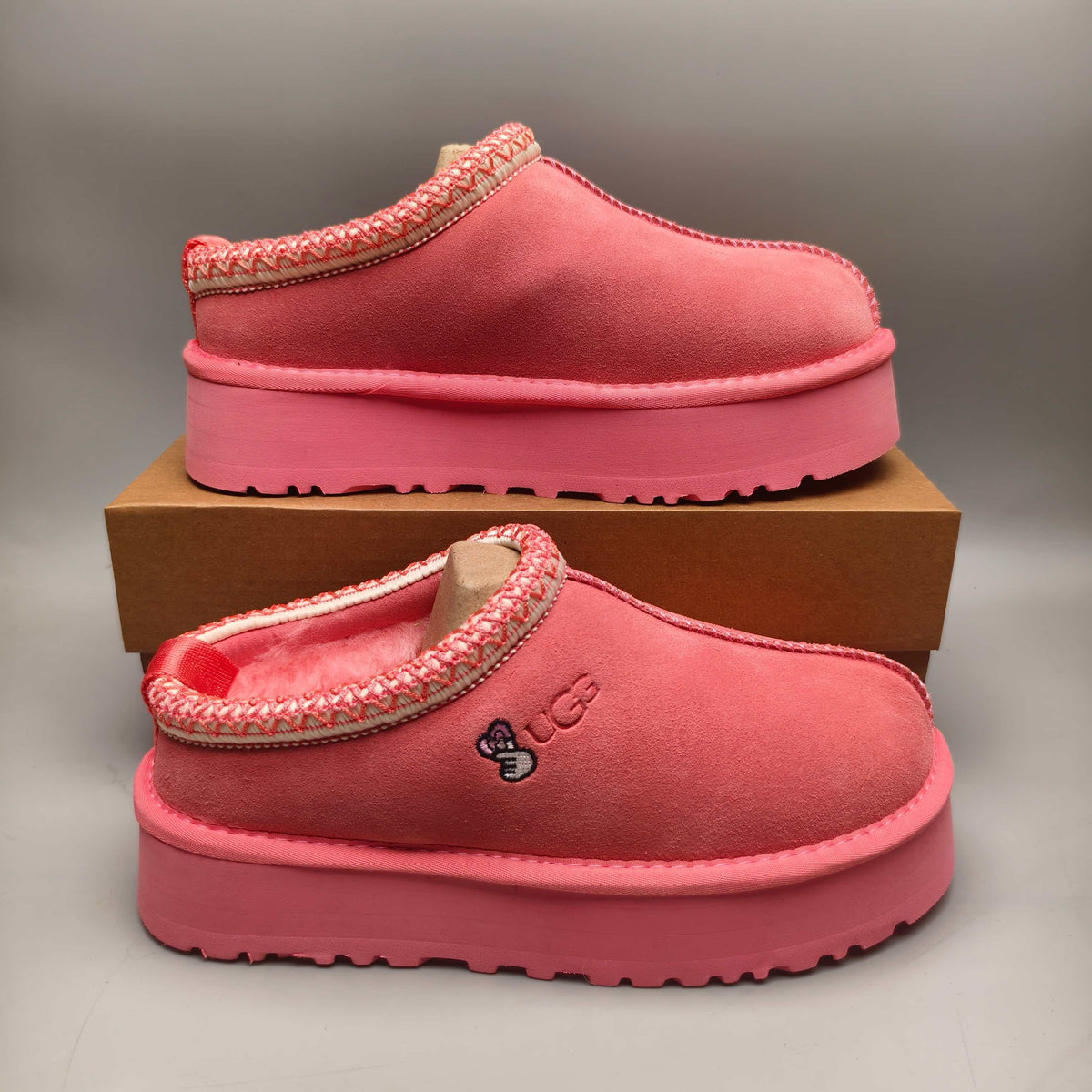 Fuchsia Folk-Inspired Platform Casual Shoes – 2553 / 2130