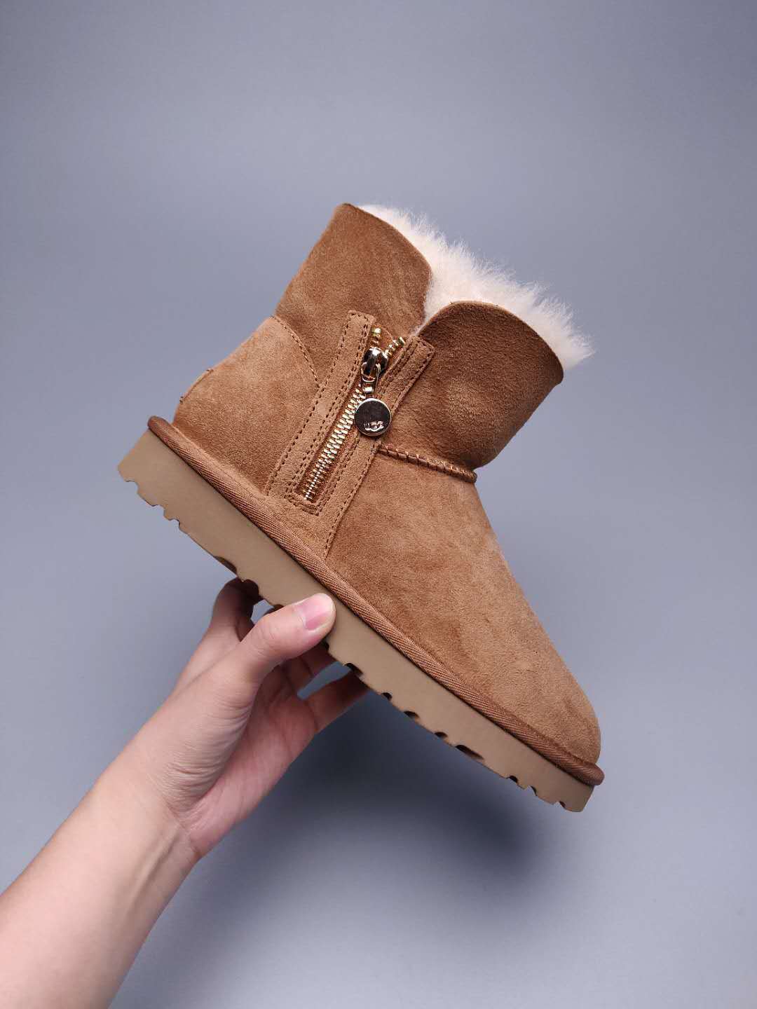 Chestnut Side-Zip Ankle Boots – Style 2481
