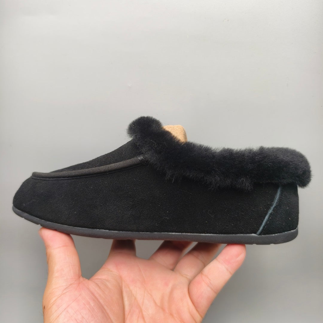 Black Slip-On House Shoes – Style 1391