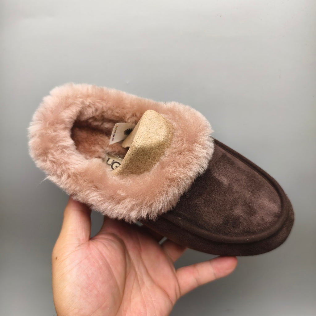 Chocolate Brown Slip-On House Shoes – Style 1391