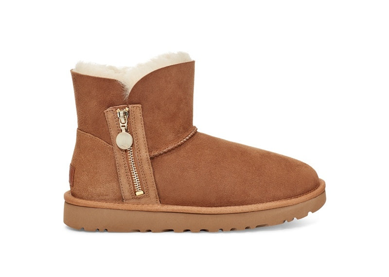 Chestnut Side-Zip Ankle Boots – Style 2481