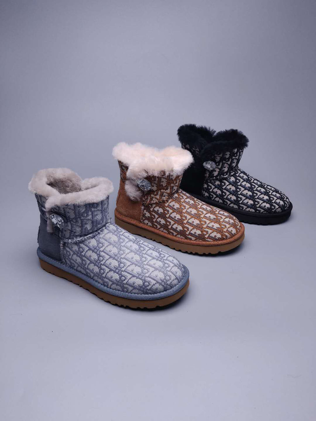 Chestnut Fabric-Texture Footwear | Style 6554