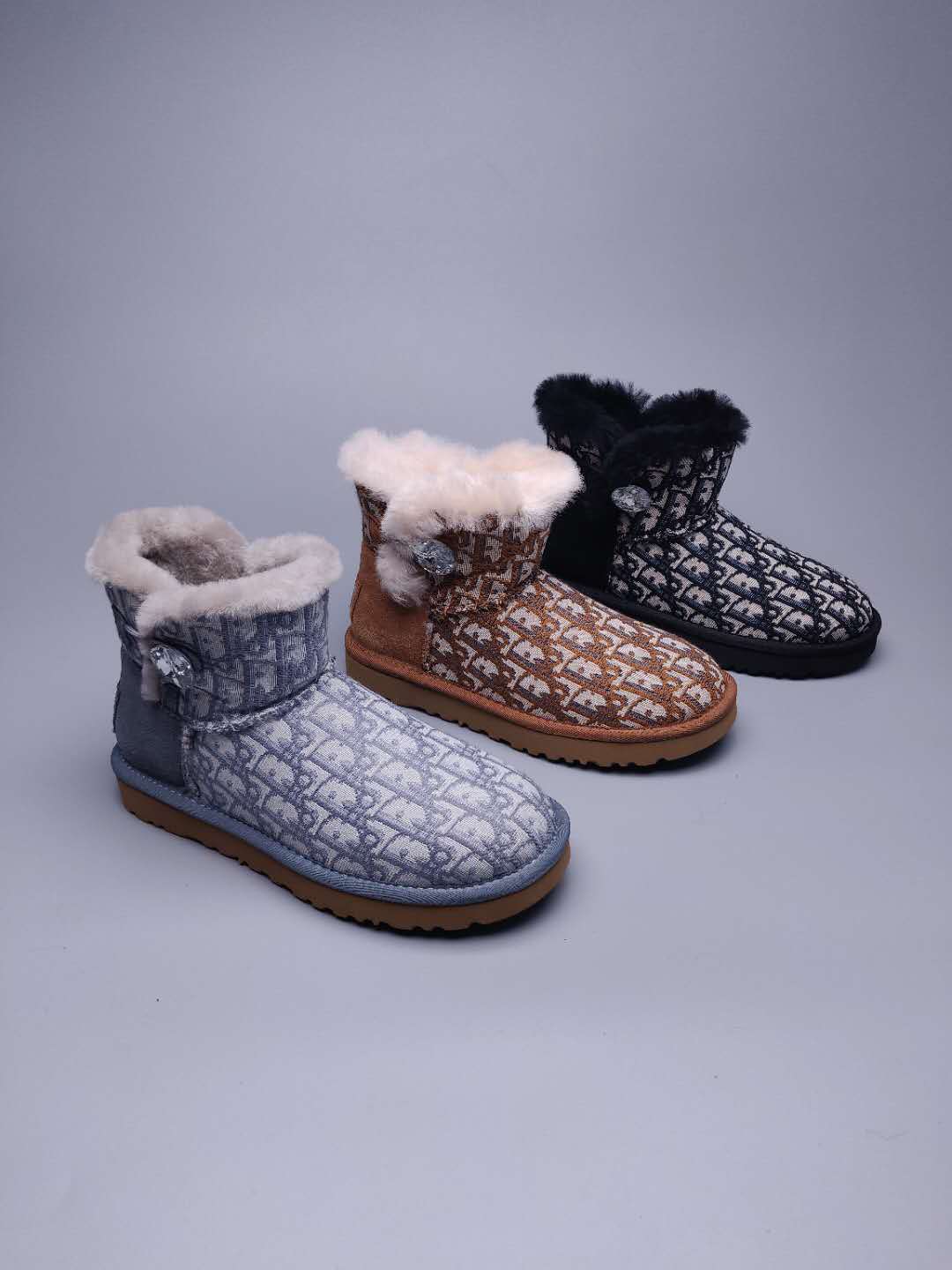 Chestnut Fabric-Texture Footwear | Style 6554
