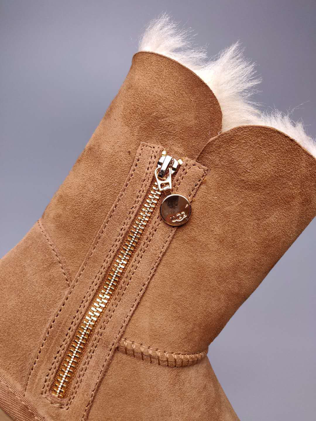 Chestnut Side-Zip Mid-Calf Boots – Style 2480