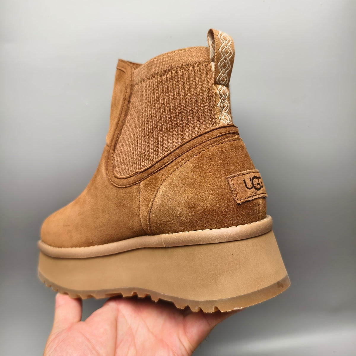 Chestnut 5 cm Platform Casual Shoes – Style 3258