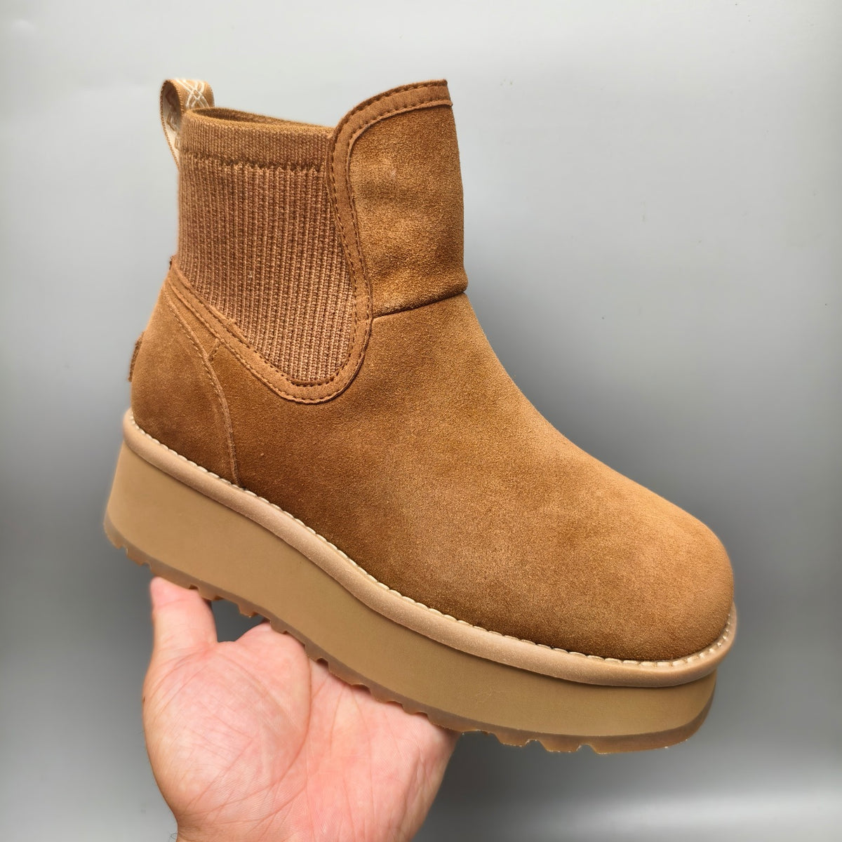 Chestnut 5 cm Platform Casual Shoes – Style 3258