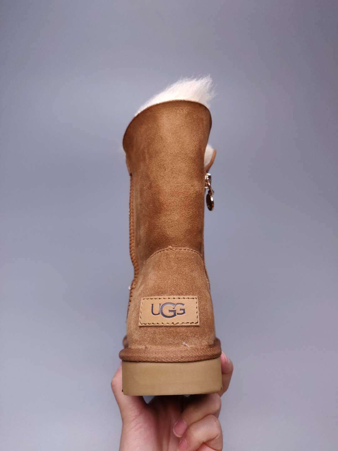 Chestnut Side-Zip Mid-Calf Boots – Style 2480
