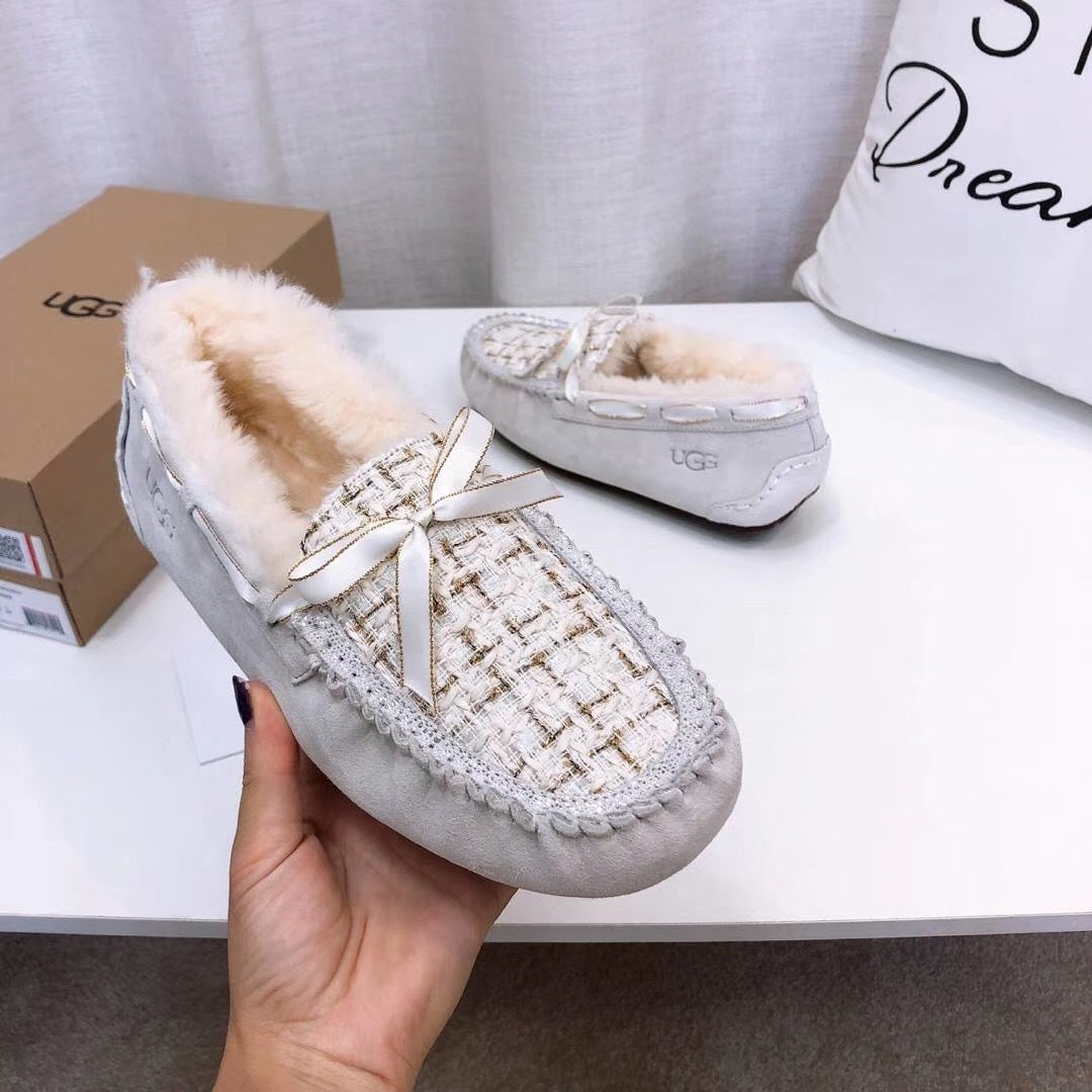 Pearl White Chic Loafers | Style 5623