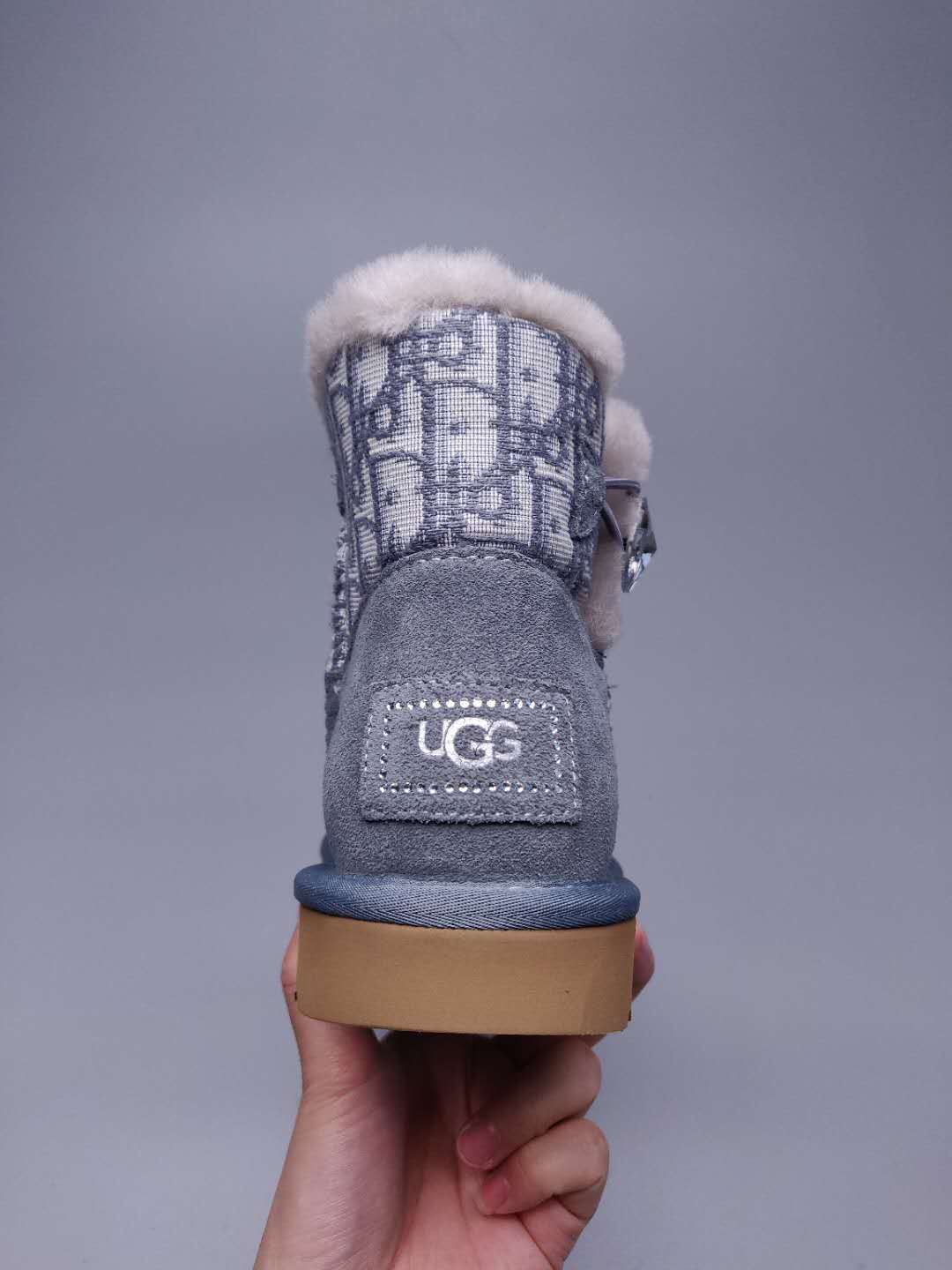 Gray Fabric-Texture Footwear | Style 6554