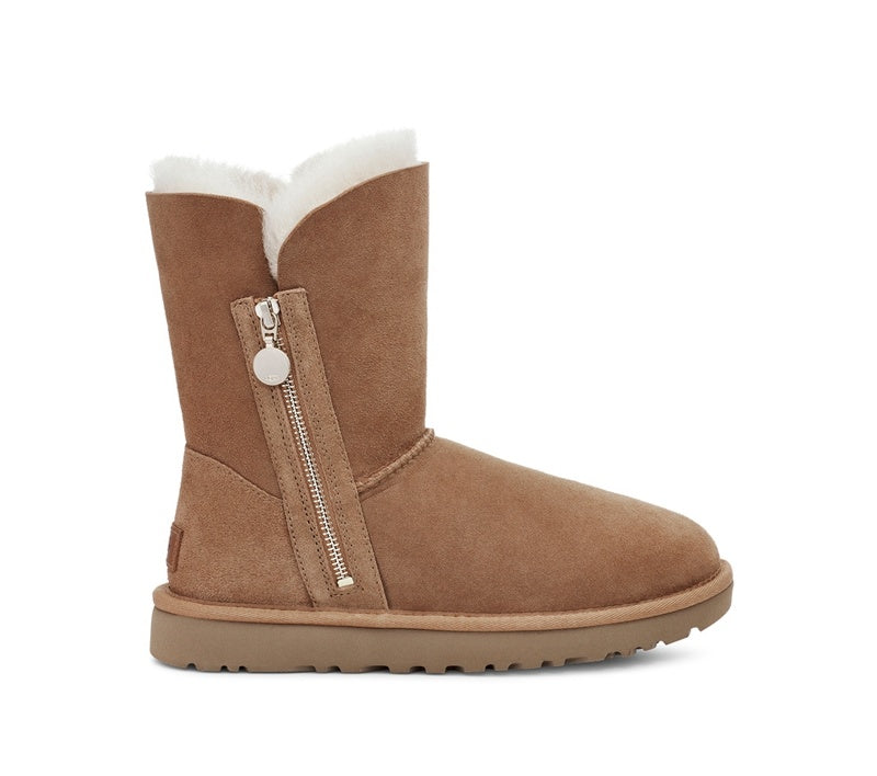 Chestnut Side-Zip Mid-Calf Boots – Style 2480