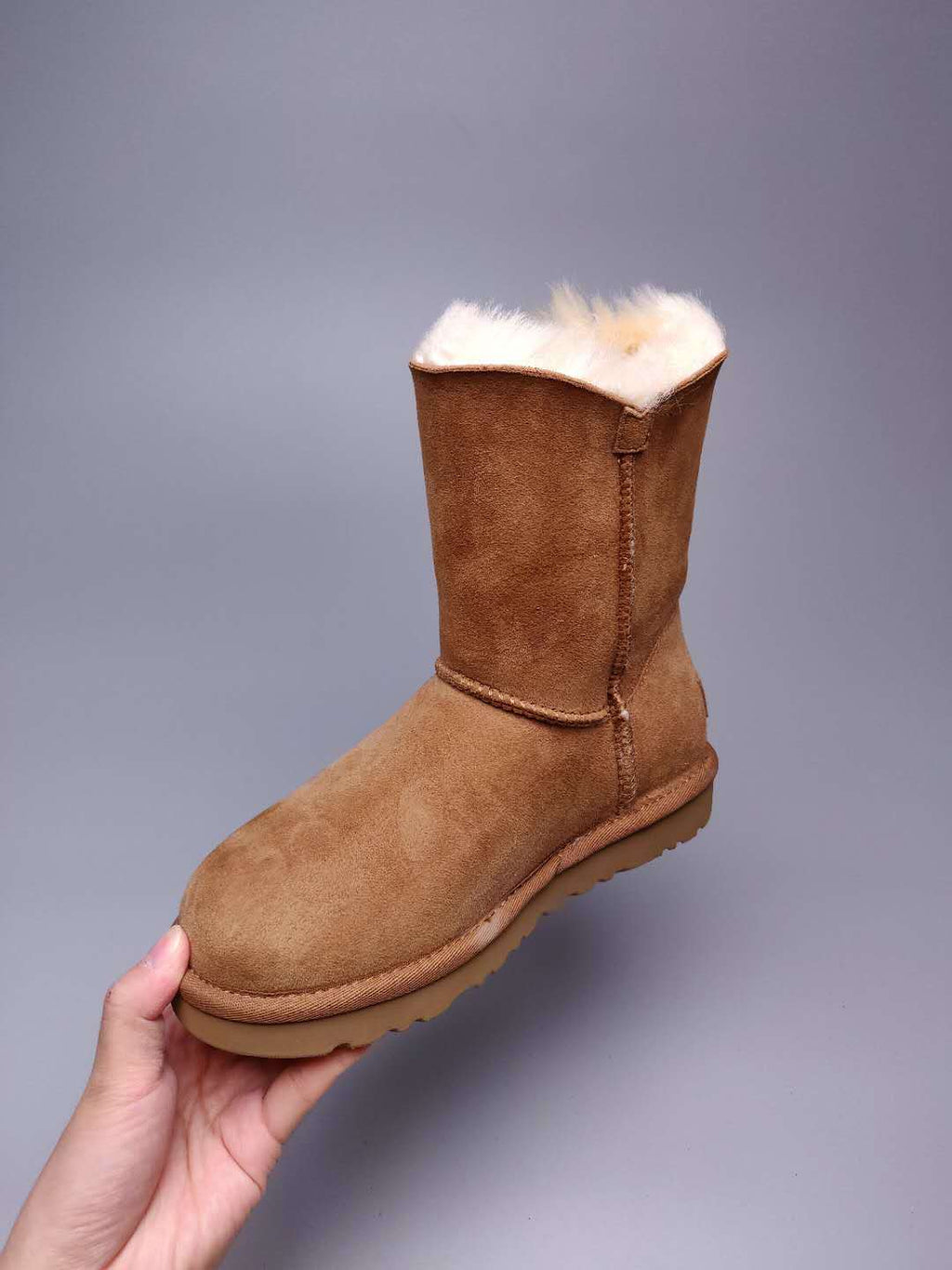 Chestnut Side-Zip Mid-Calf Boots – Style 2480