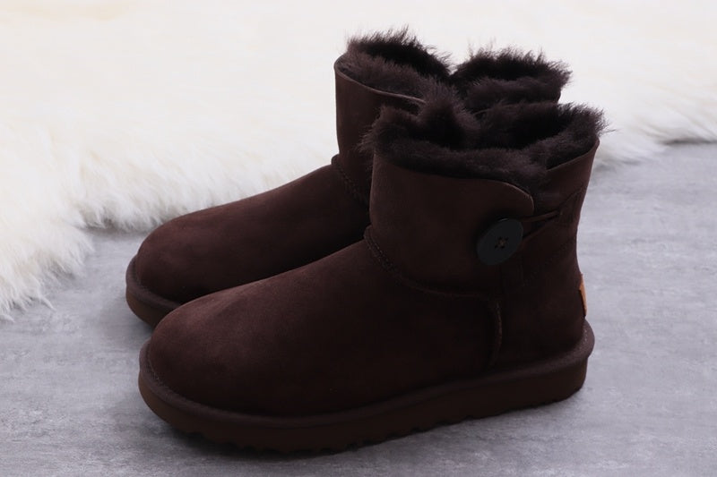 W Mini Bailey Button II Boots in Coffee Brown | Style 6422