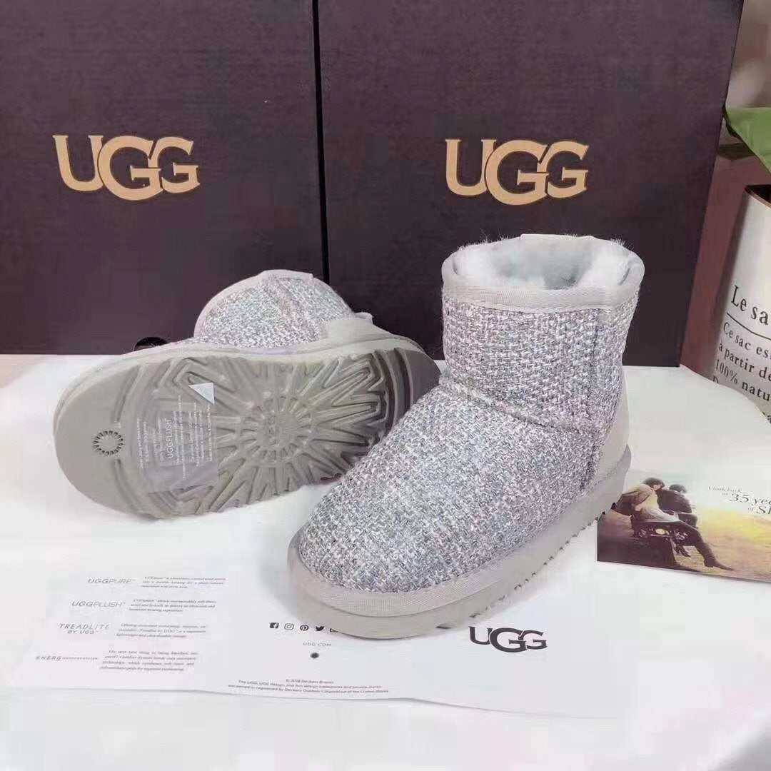 Kids' Chic Snow Boots in Gray | Style 5854