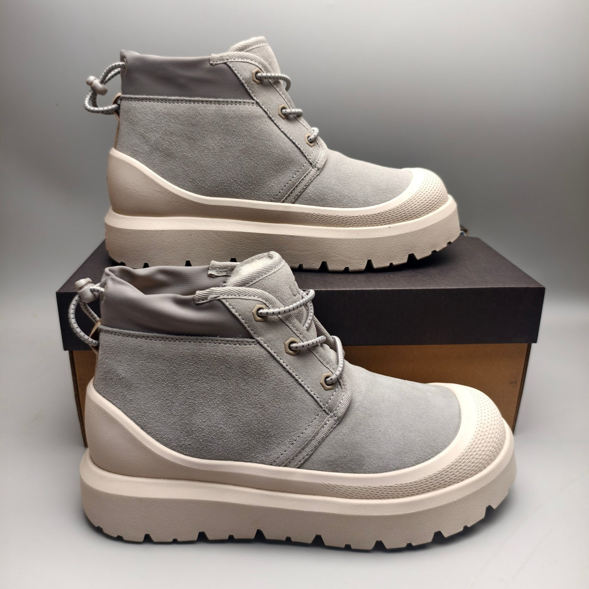 Light Gray High-Top Casual Shoes – Style 3991
