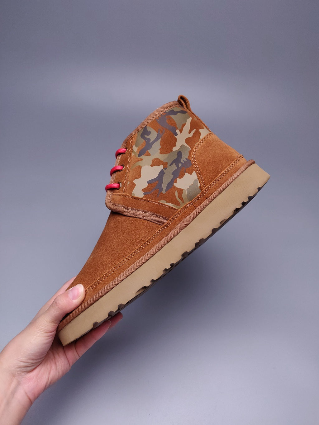 Chestnut Men's Colorblock Camouflage Shoes – Style 4193