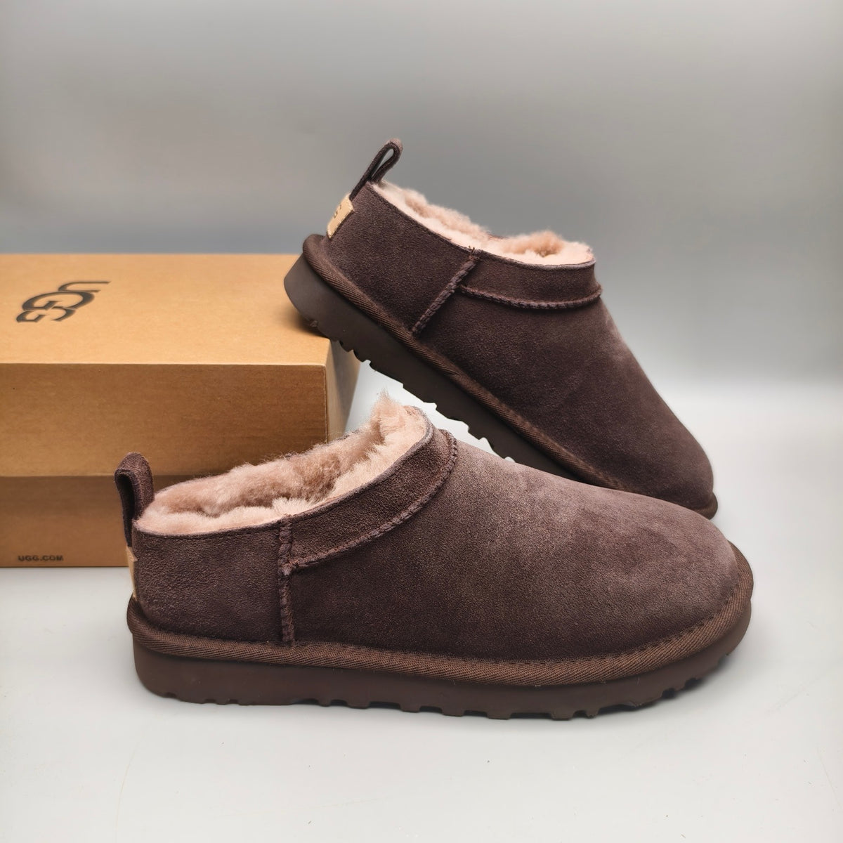 Chocolate Brown Women's Classic Slip-On Shoes – Style 3891