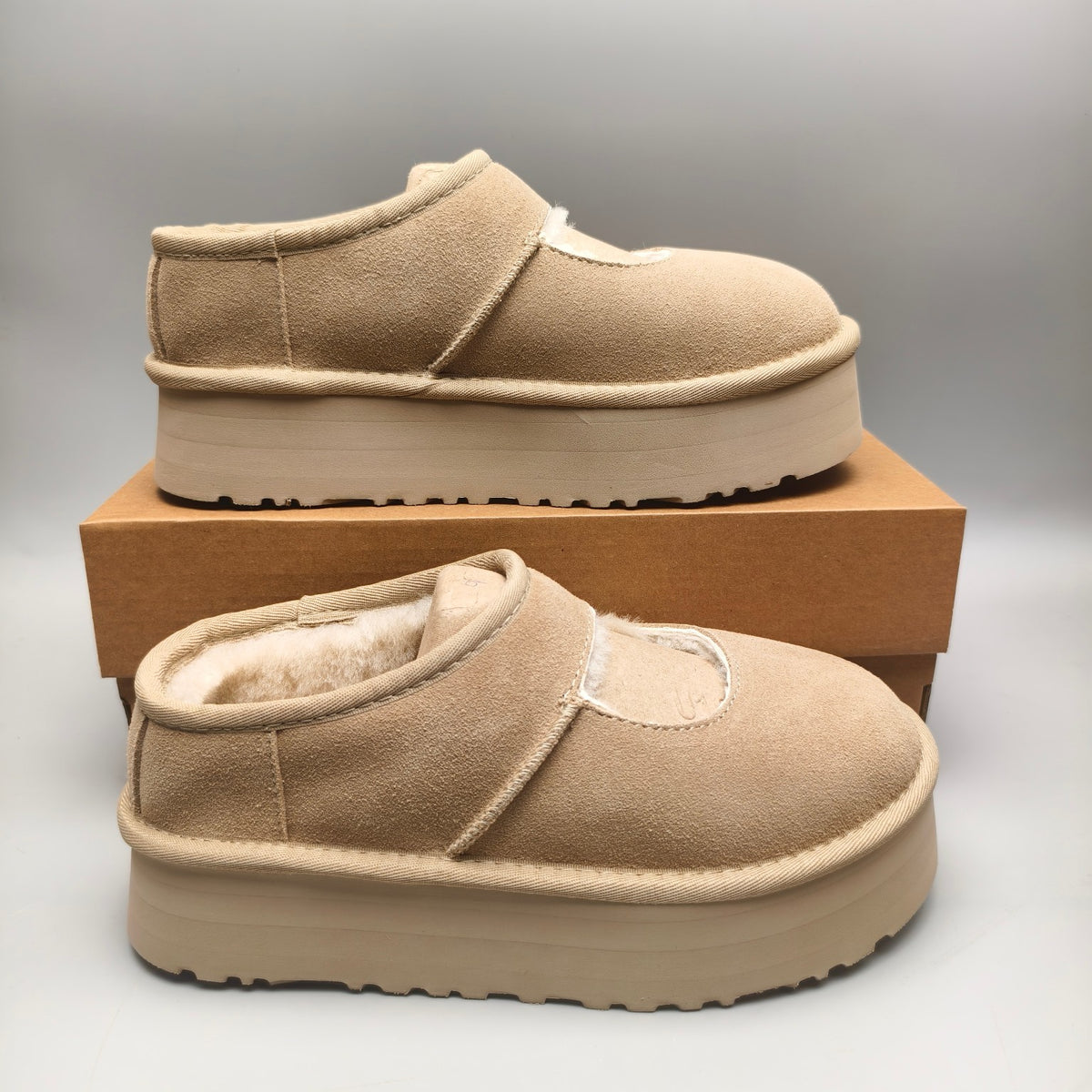 Sand Platform Mary Jane Shoes | Style 7612