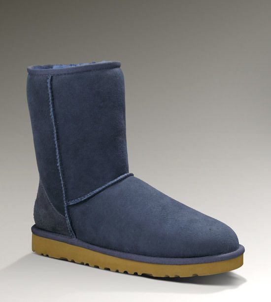 New Classic Stain-Resistant Short Boots in Navy | Style 6223