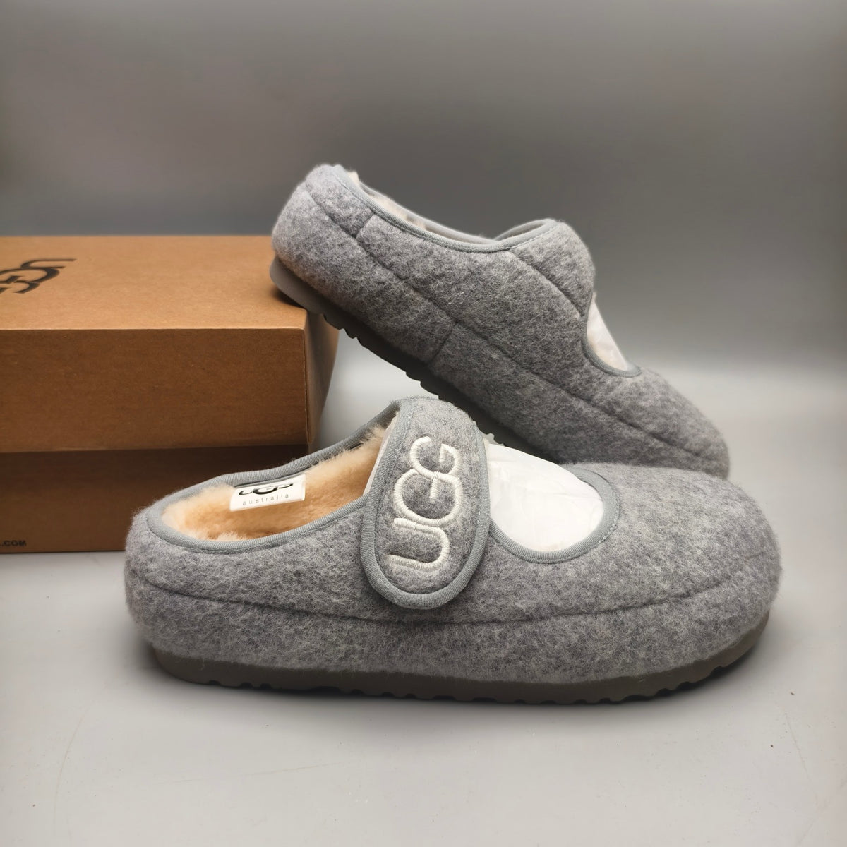 Ultra-Light Mary Jane Casual Shoes in Gray | 5097