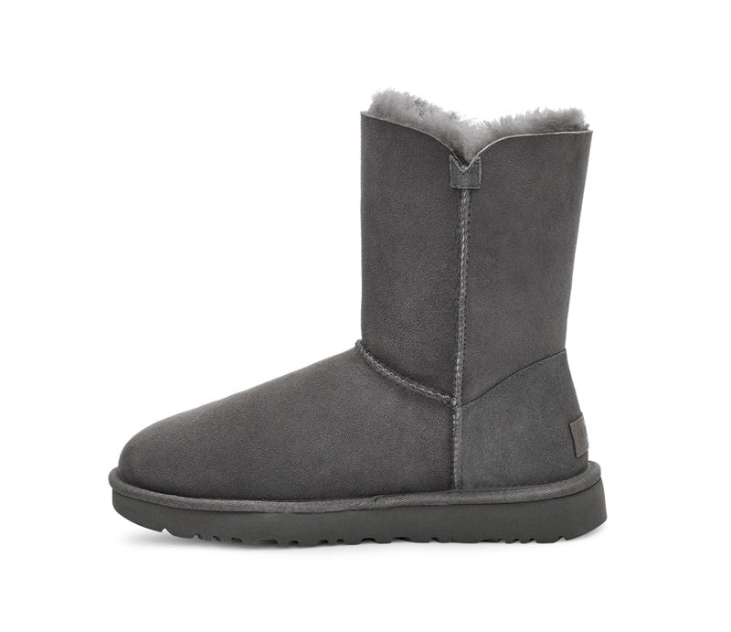Gray Side-Zip Mid-Calf Boots – Style 2480