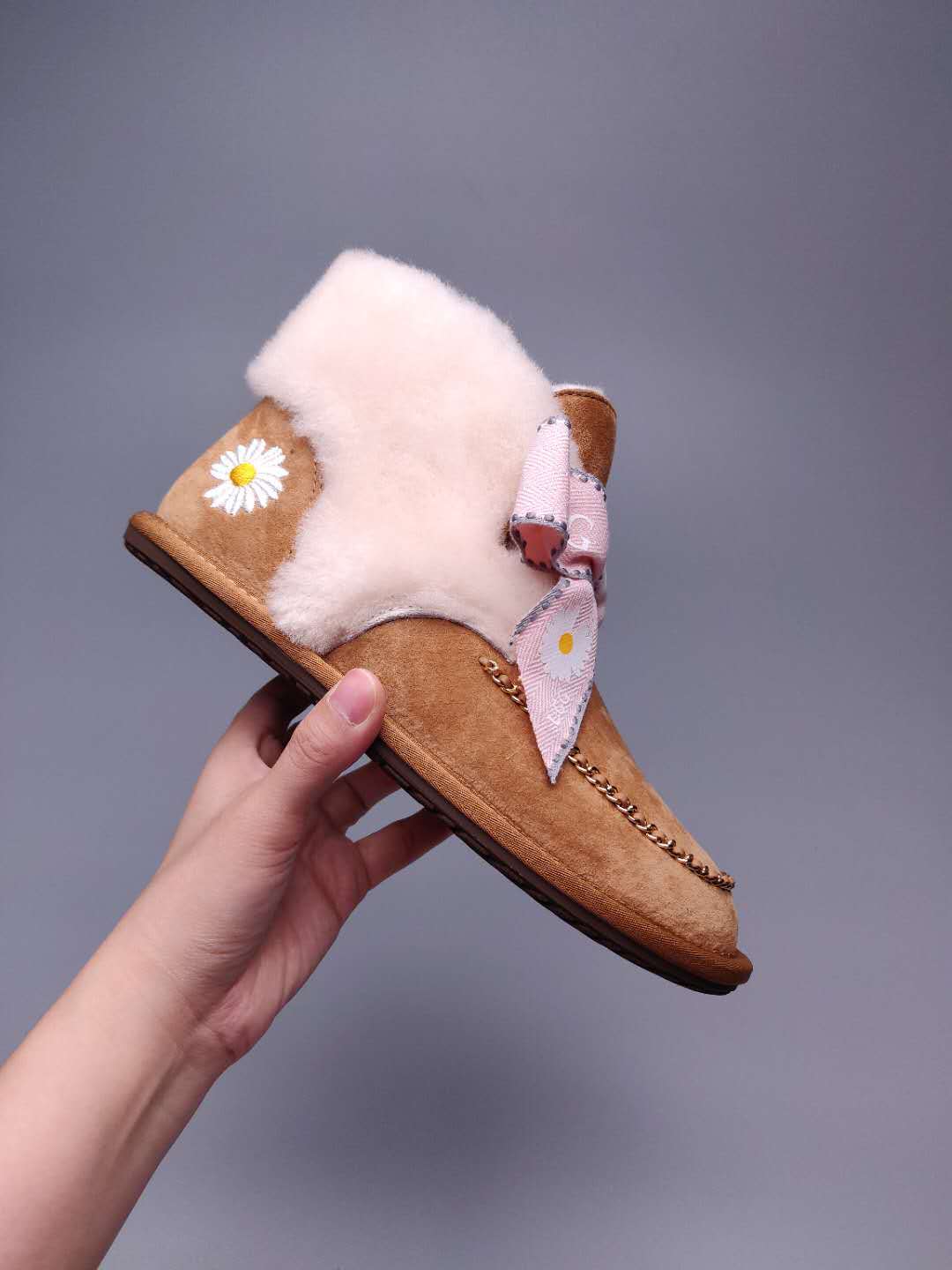 Chestnut Daisy, Chain & Ribbon Footwear | Style 7888