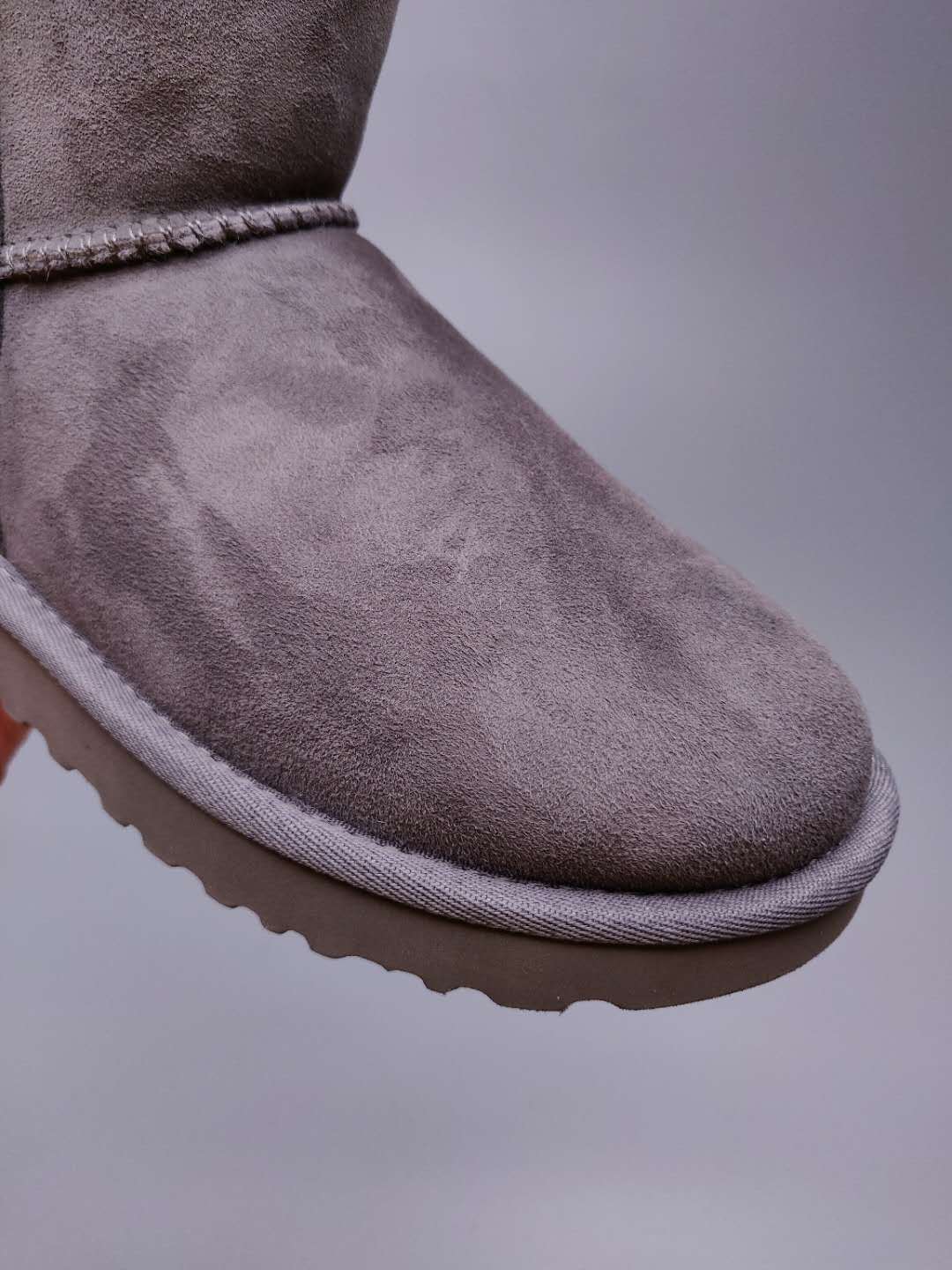 Gray Side-Zip Mid-Calf Boots – Style 2480