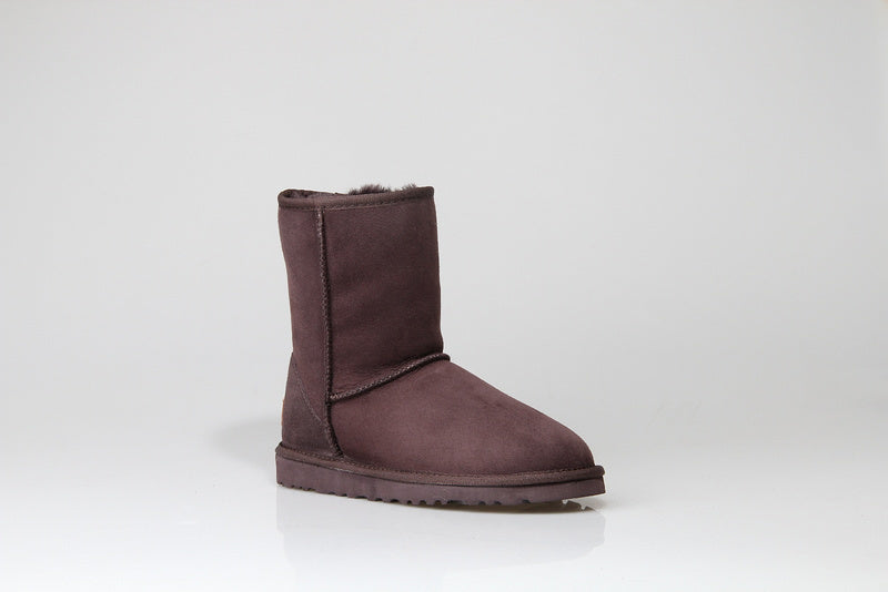 New Classic Stain-Resistant Short Boots in Chocolate Brown | Style 6223